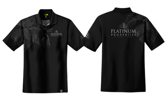 PLATINUM PROPERTIES Sublimated Men's Polo Shirt (Coconut Leaves Design)