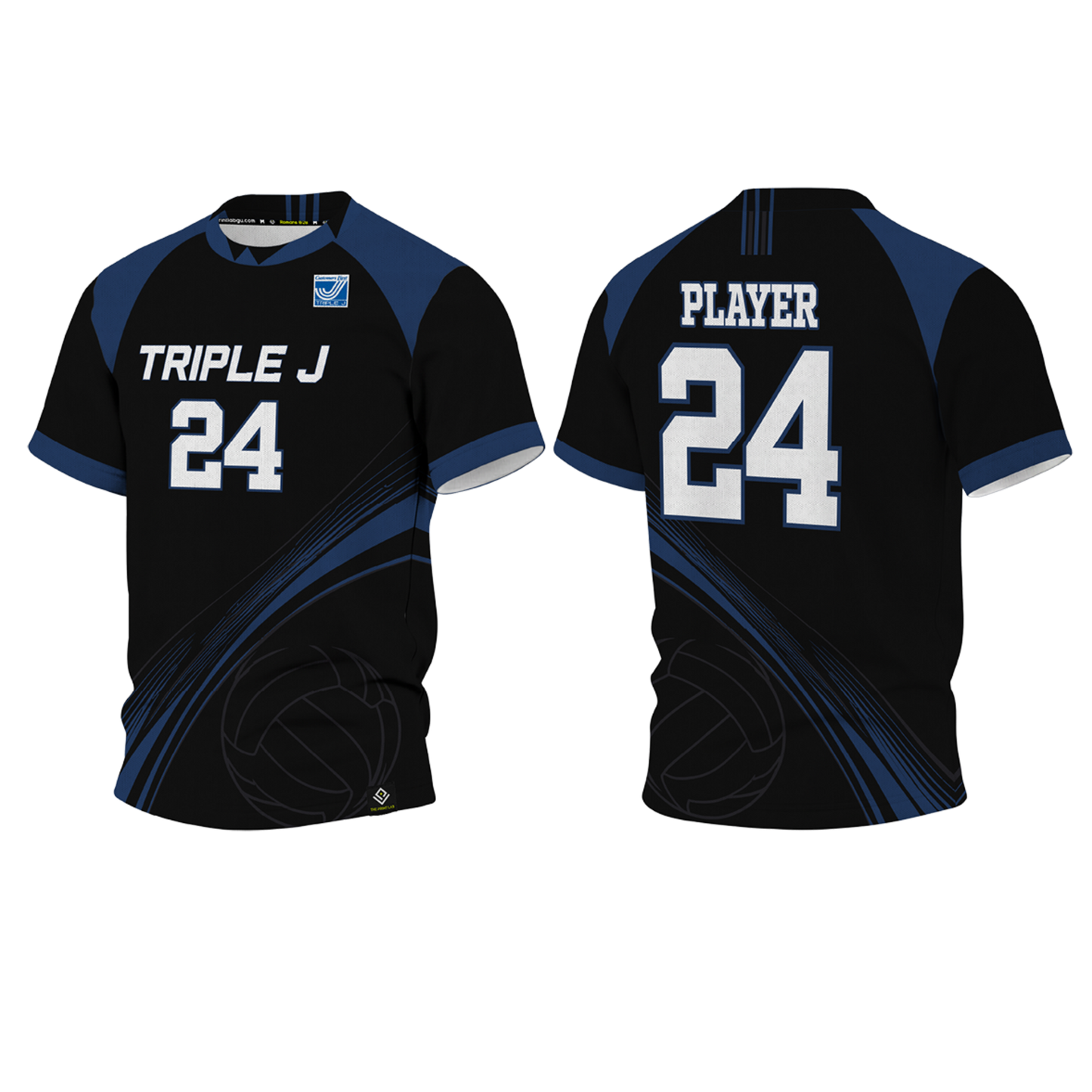 TRIPLE J VOLLEYBALL Sublimated T-shirt