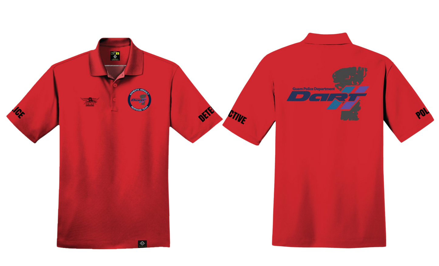 DOMESTIC ASSAULT Sublimated Men's Polo Shirt (Red)