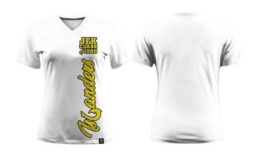 JFK CLASS OF 1980 REUNION Sublimated Women's T-shirt (White)