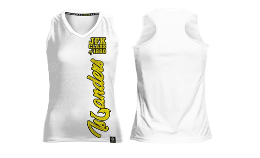 JFK CLASS OF 1980 REUNION Sublimated Women's Racer Back (White)