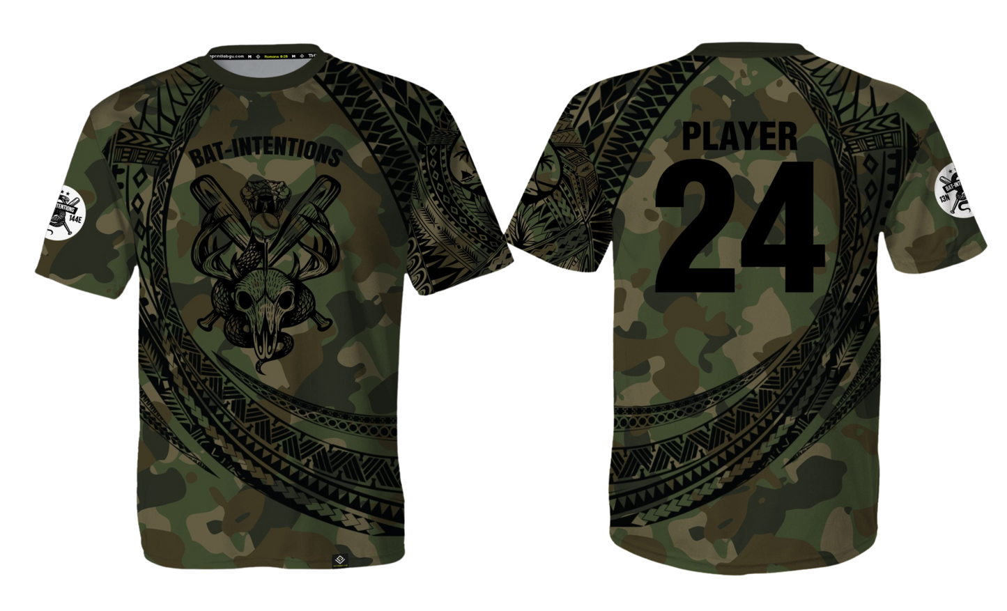 BAT INTENTIONS Sublimated Men's Dri Fit T-shirt