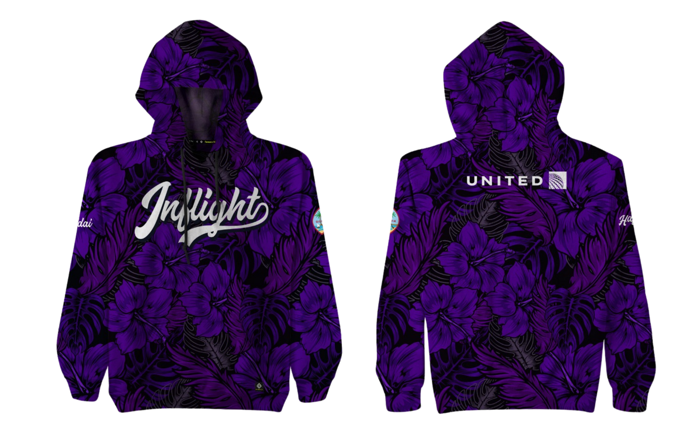 UNITED INFLIGHT Sublimated Men's Pullover Hoodie Jacket