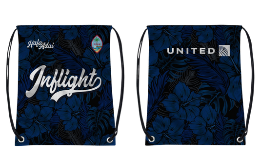UNITED INFLIGHT Sublimated Utility String Bag