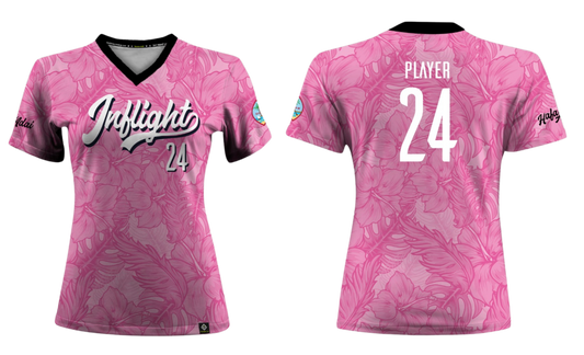 UNITED INFLIGHT Sublimated Women's V-neck Short sleeve