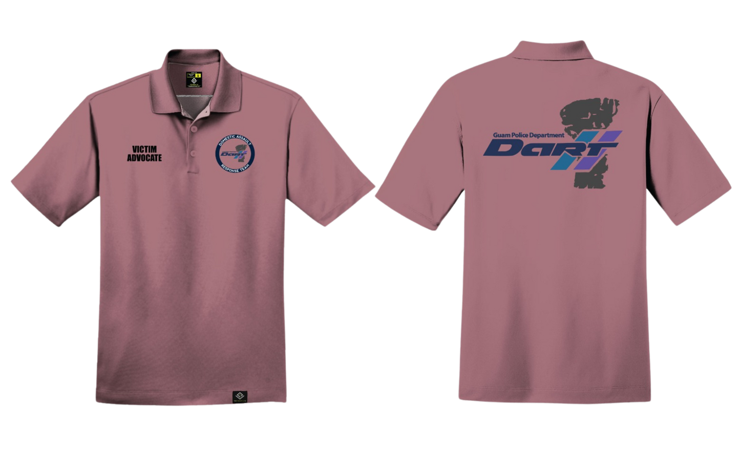 DOMESTIC ASSAULT Sublimated Men's Polo Shirt (Dusty Rose)