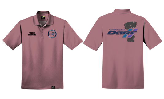 DOMESTIC ASSAULT Sublimated Men's Polo Shirt (Dusty Rose)