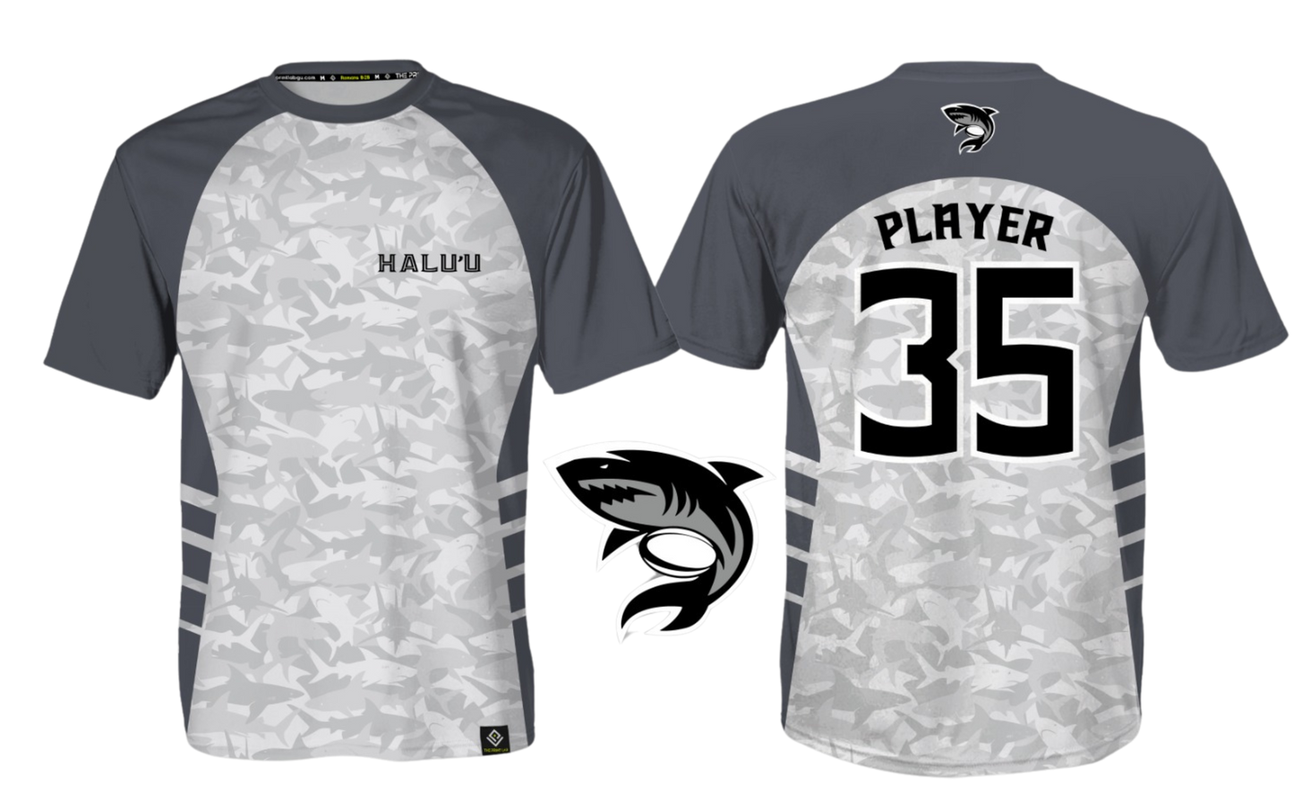 HALU'LU - SSHS RUGBY Sublimated Men's T-shirt (Gray)