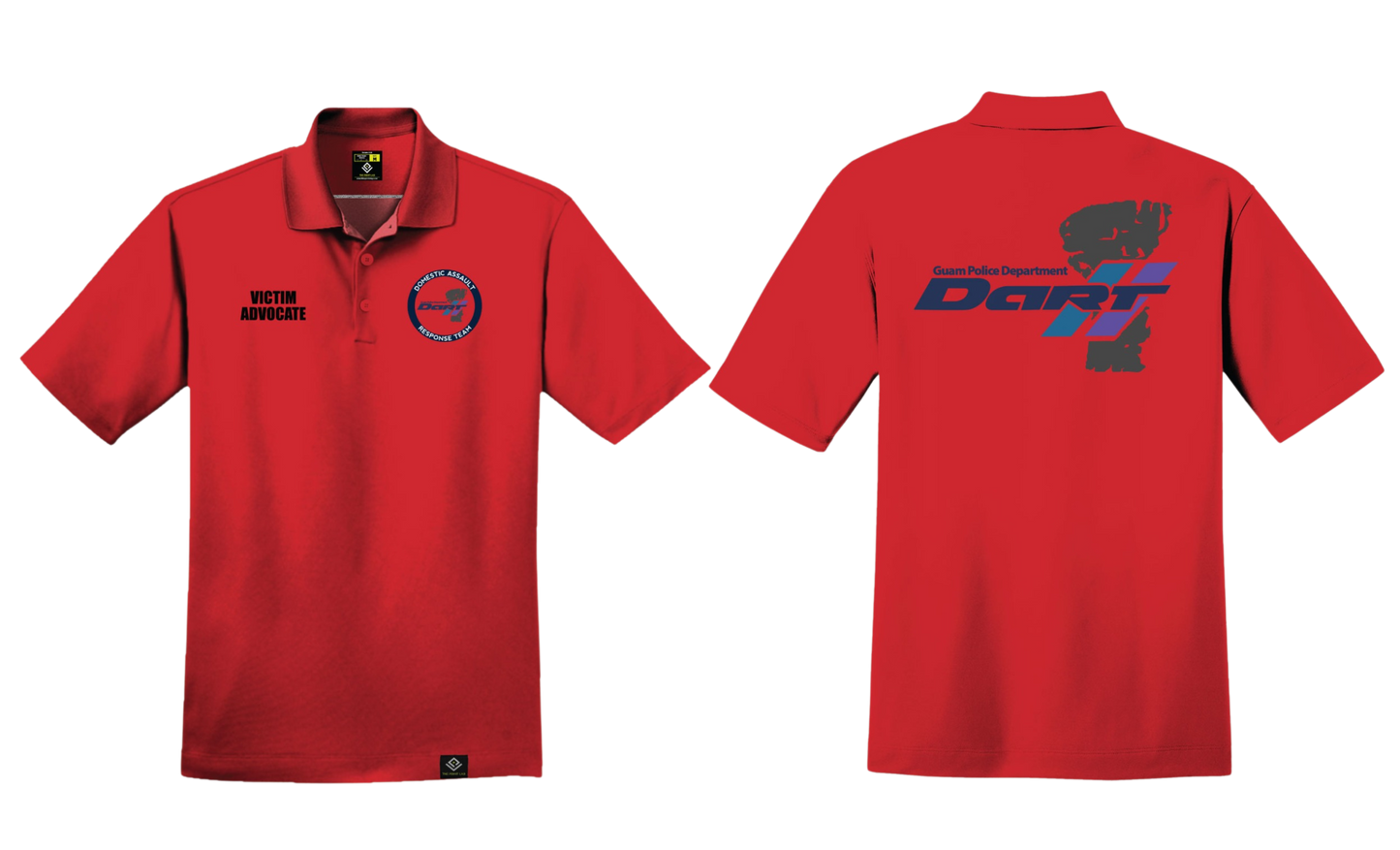 DOMESTIC ASSAULT Sublimated Men's Polo Shirt (Red)