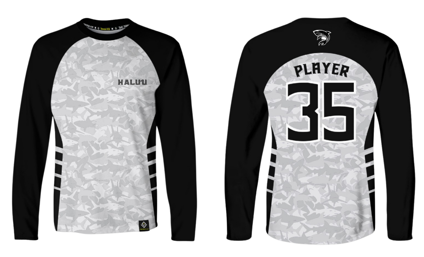 HALU'LU - SSHS RUGBY Sublimated Men's Long Sleeve (Black)