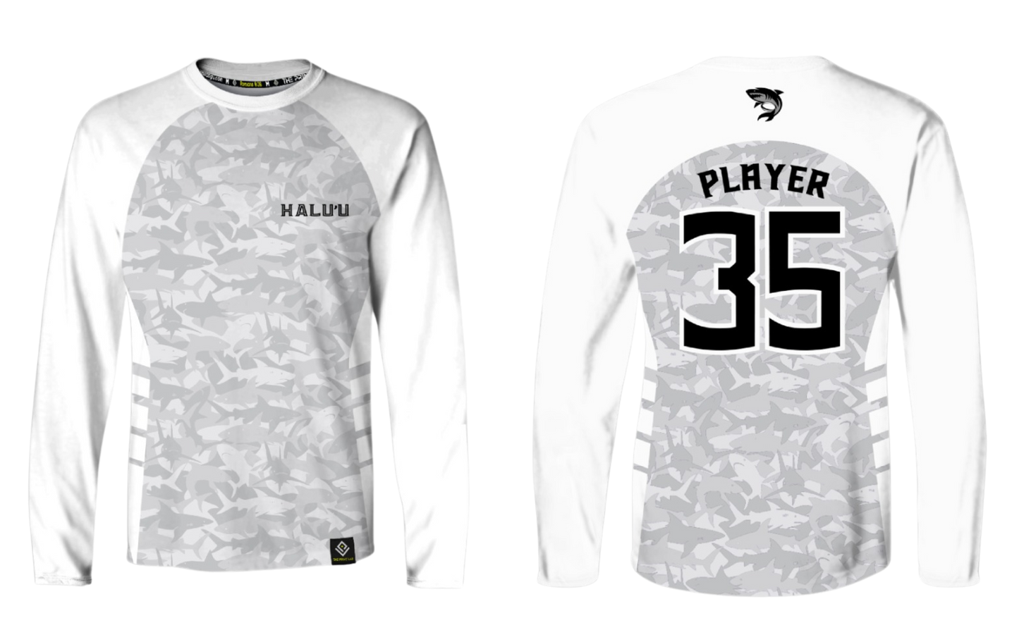 HALU'LU - SSHS RUGBY Sublimated Men's Long Sleeve (White)