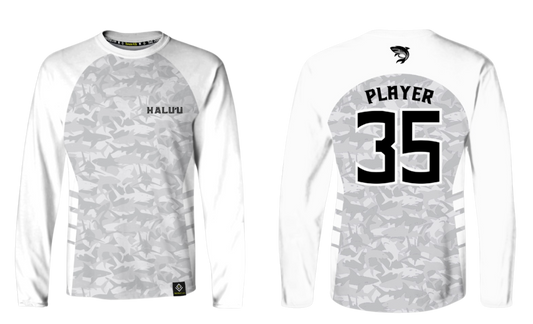 HALU'LU - SSHS RUGBY Sublimated Men's Long Sleeve (White)