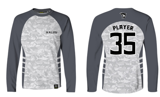 HALU'LU - SSHS RUGBY Sublimated Men's Long Sleeve (Gray)