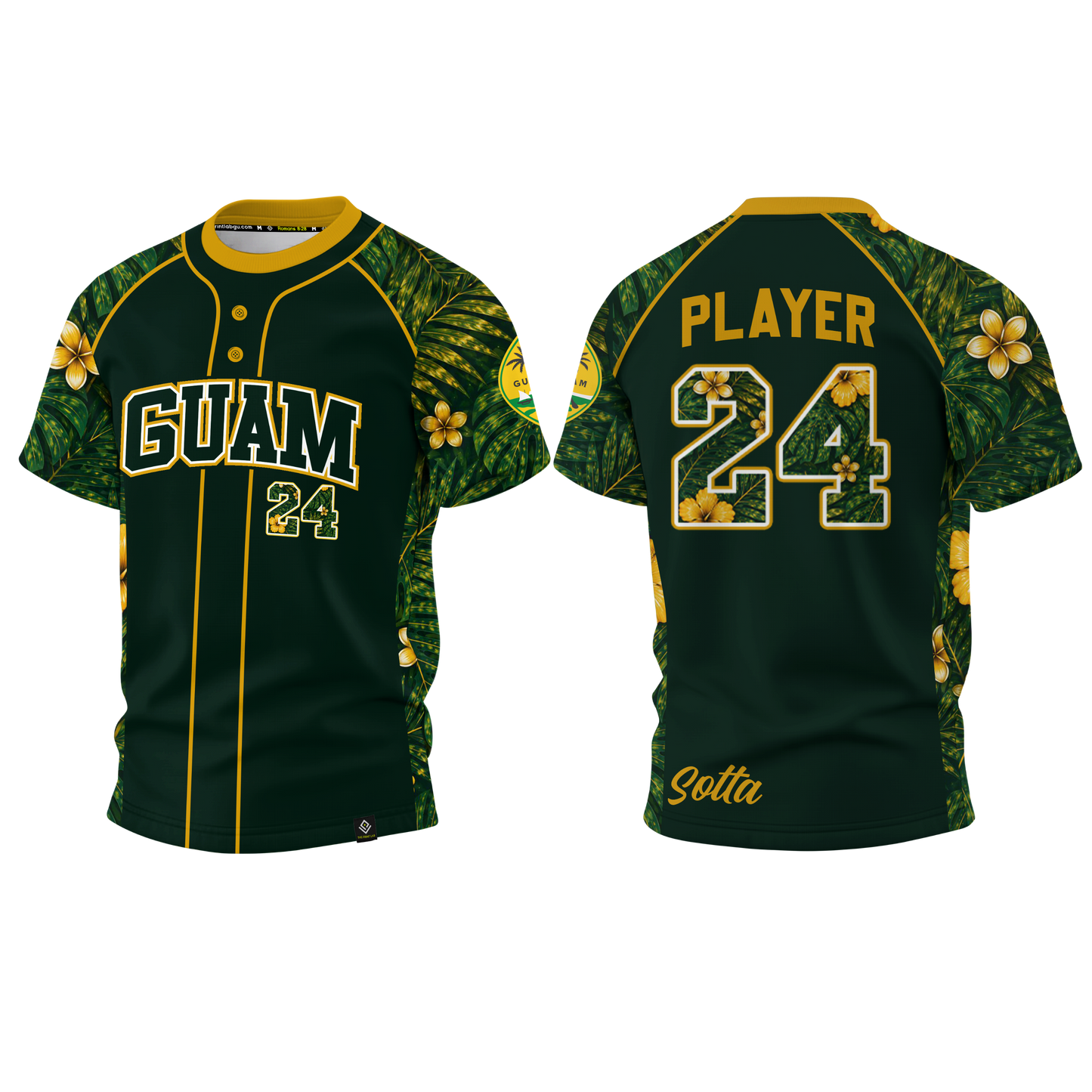 SOTTA SOFTBALL Sublimated Men's T-shirt (Green)