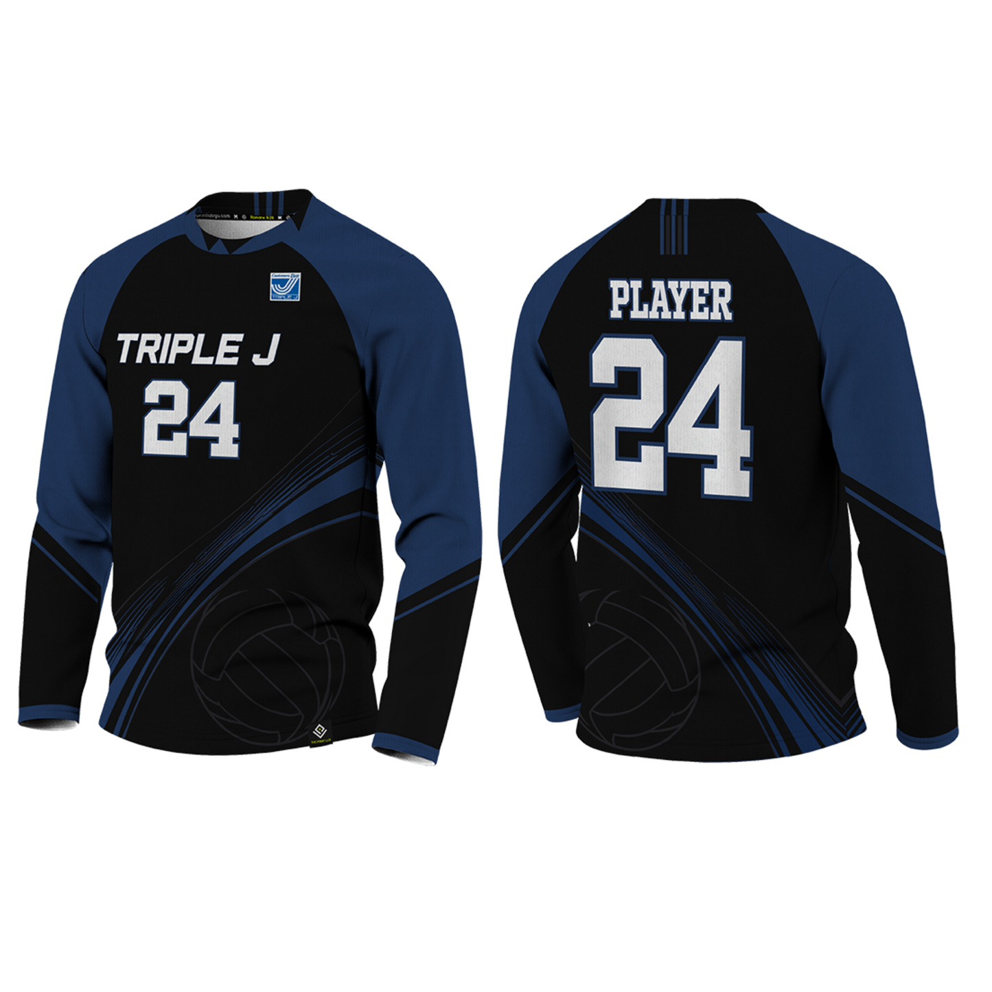TRIPLE J VOLLEYBALL Sublimated Long Sleeve