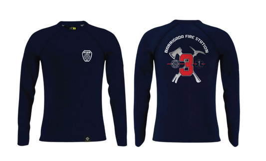 GUAM FIRE DEPARTMENT - Barrigada Fire Station - Sublimated Raglan Long Sleeve