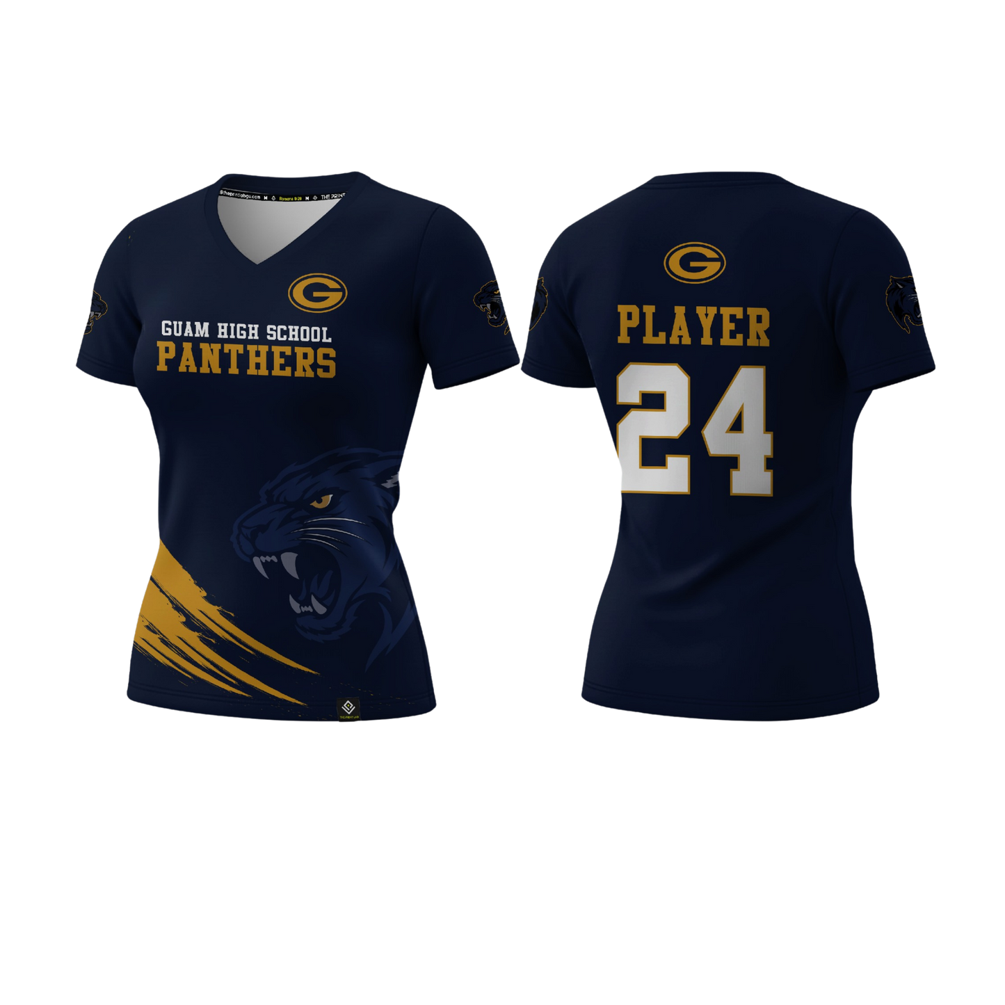 GUAM HIGHSCHOOL FOOTBALL Sublimated Women's T-shirt