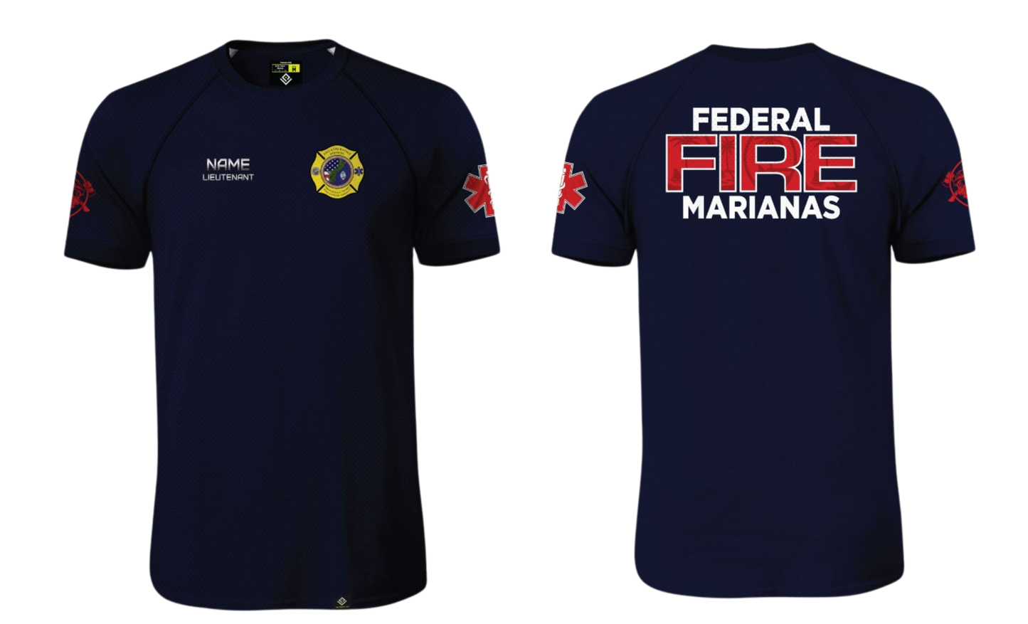 FEDERAL FIRE MARIANAS Sublimated Raglan T-shirt (LIEUTENANT)