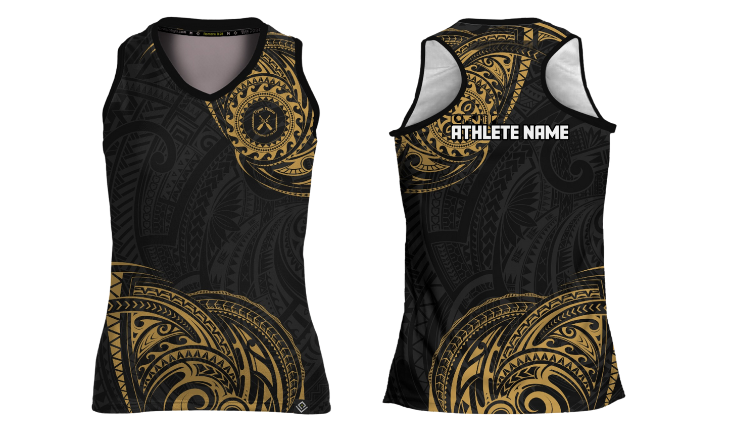 TIYAN HIGHSCHOOL PADDLING TEAM - Sublimated Women's Racer Back
