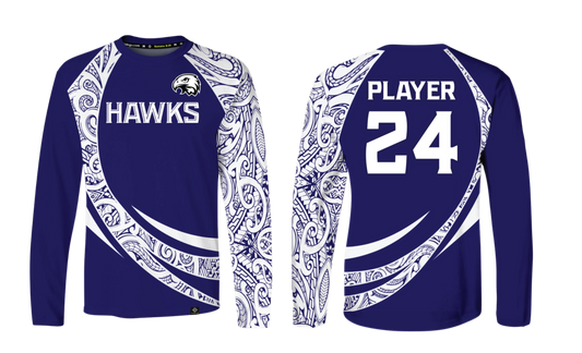 FBLG HAWKS RUGBY Sublimated Men's Long Sleeve