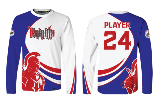 OCEANVIEW MIDDLE SCHOOL RUGBY Sublimated Men's Long Sleeve