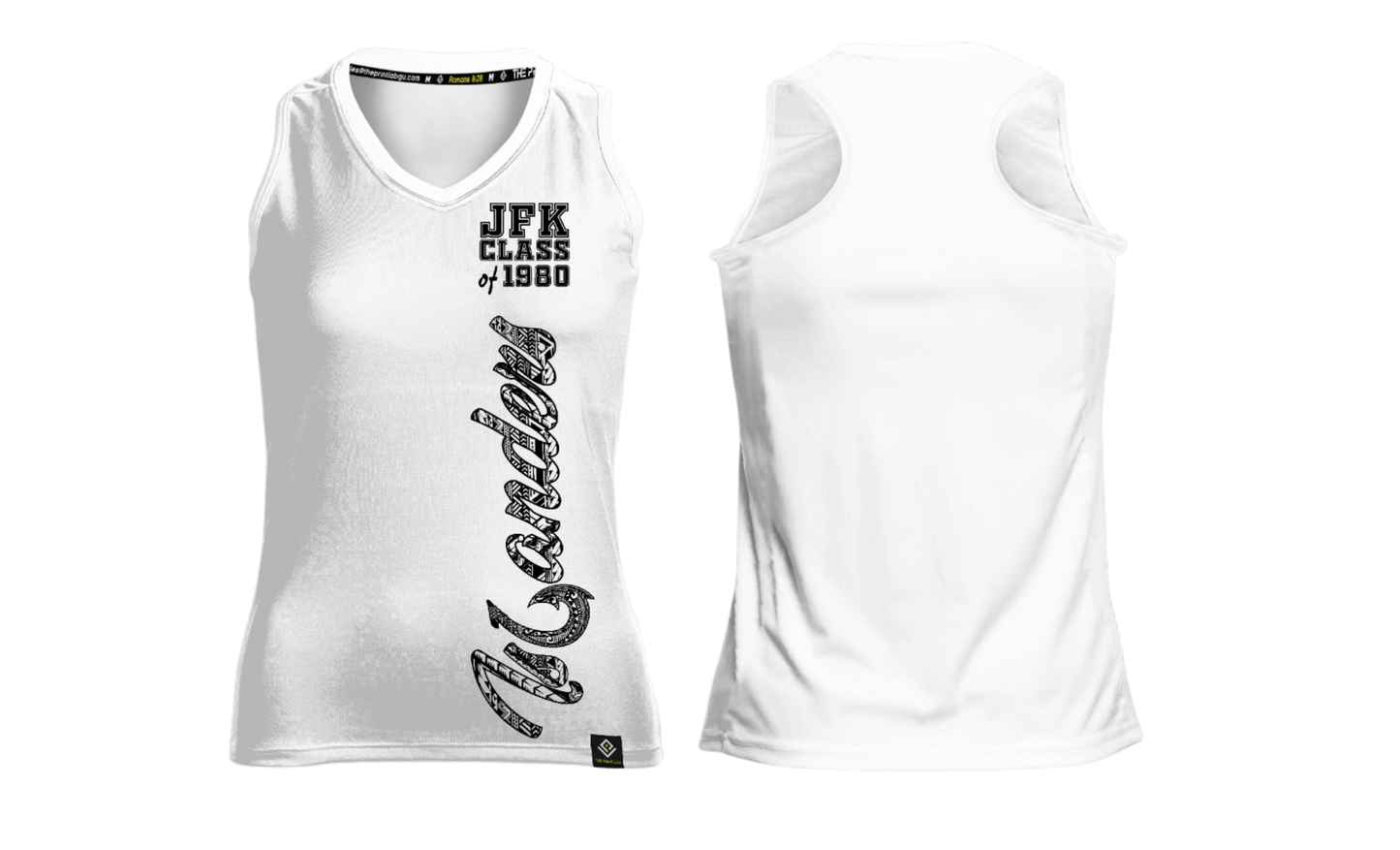 JFK CLASS OF 1980 REUNION Sublimated Women's Racer Back (White)