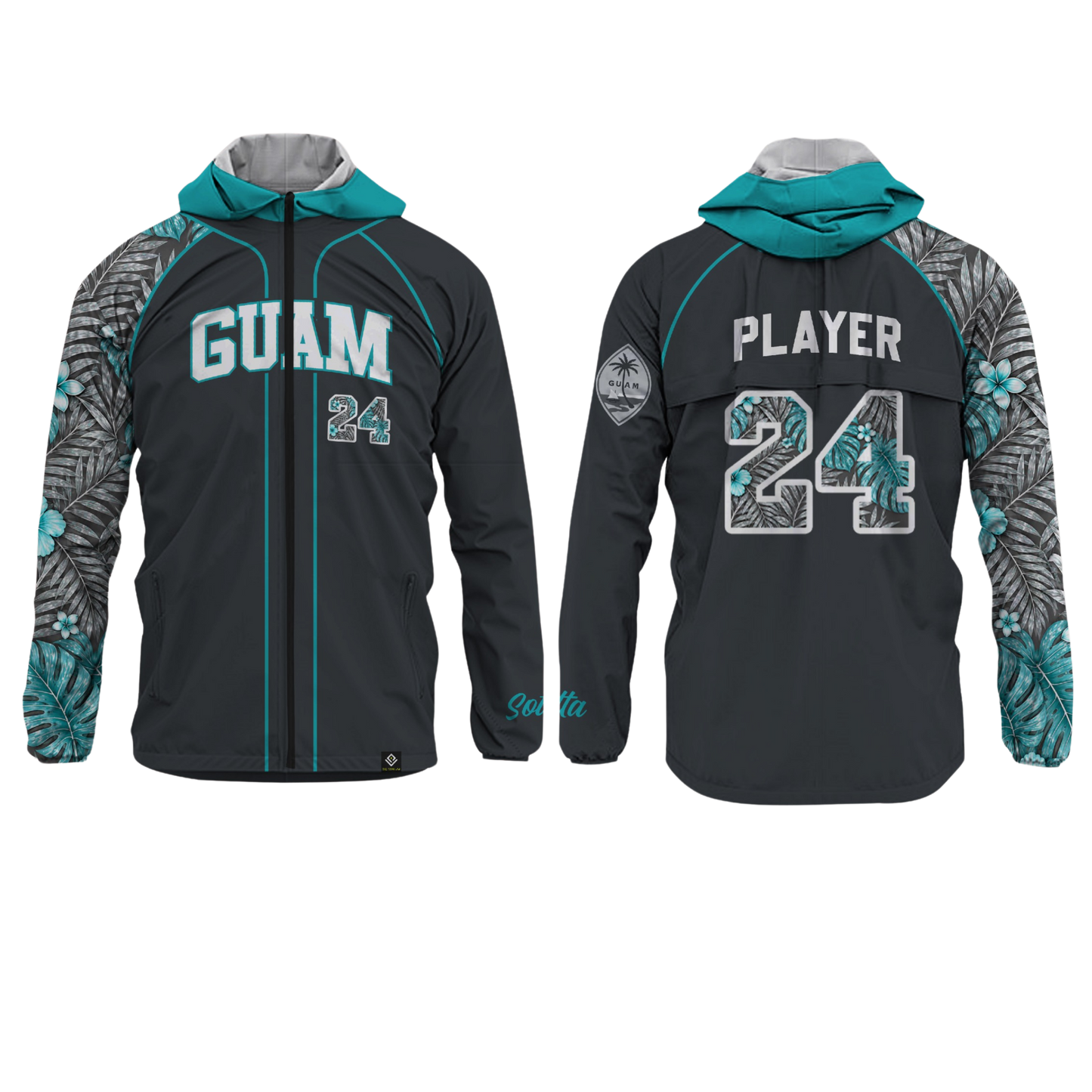 SOTTA SOFTBAL Sublimated Windbreaker Jacket (Gray)