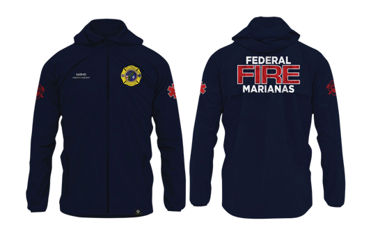 FEDERAL FIRE MARIANAS Sublimated Lightweight Windbreaker Jacket (FIREFIGHTER/EMT)