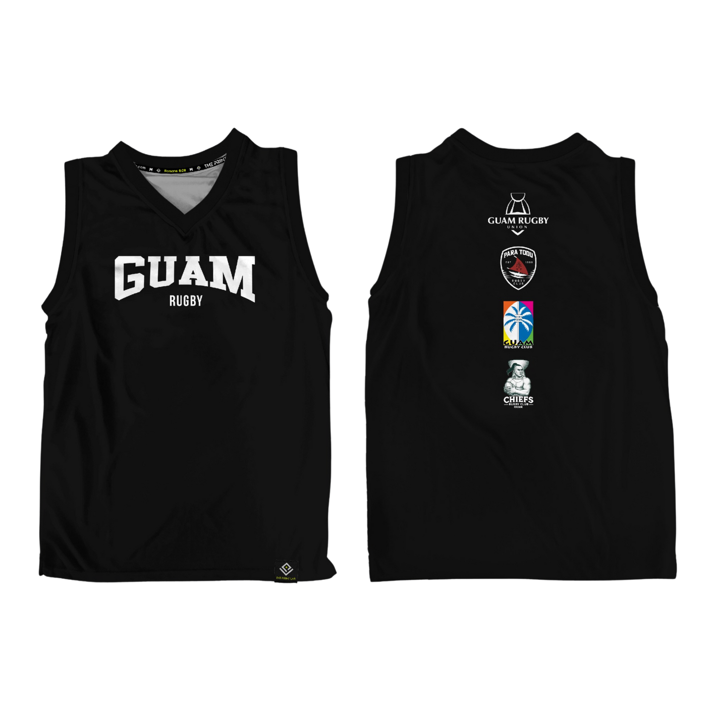 GUAM RUGBY Sublimated Men's Tank Top (Black)