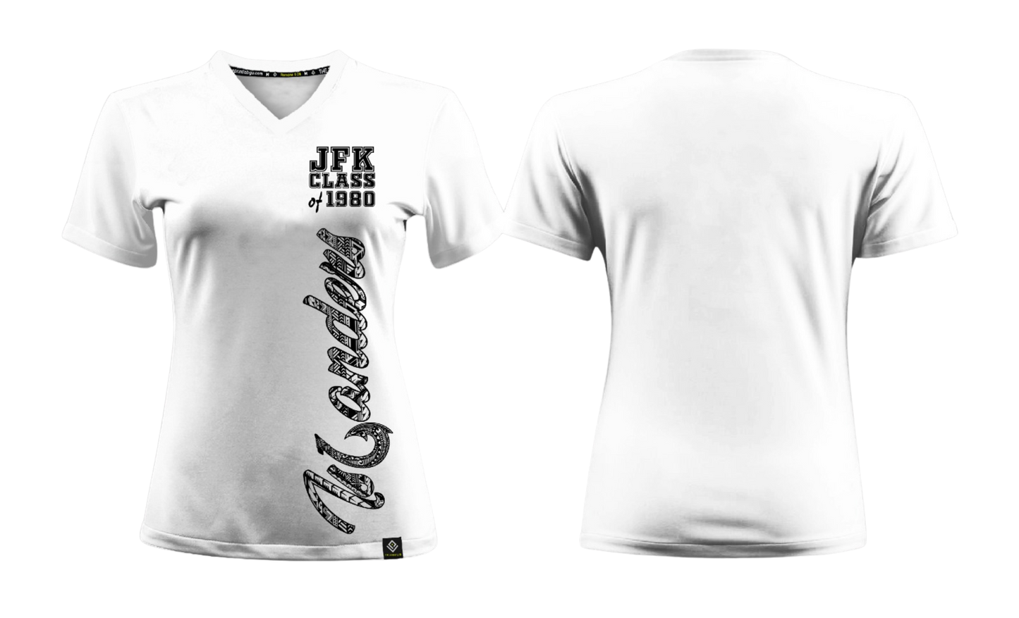 JFK CLASS OF 1980 REUNION Sublimated Women's T-shirt (White)