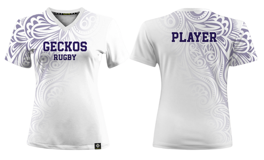 GWHS GIRLS RUGBY Sublimated Women's V-neck T-shirt