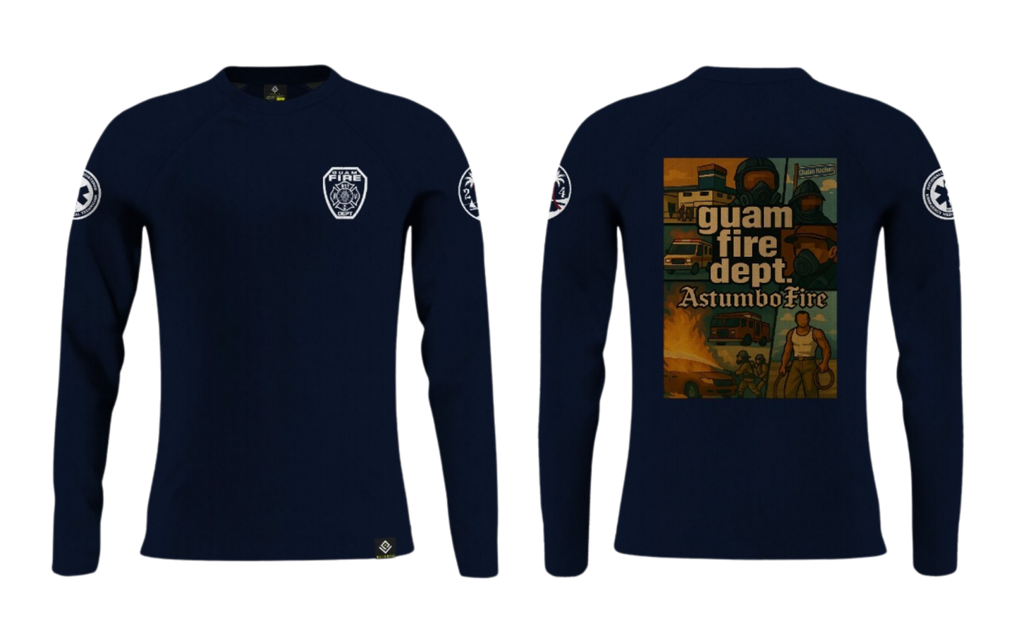 GUAM FIRE DEPARTMENT Sublimated Raglan Long Sleeve - ASTUMBO FIRE