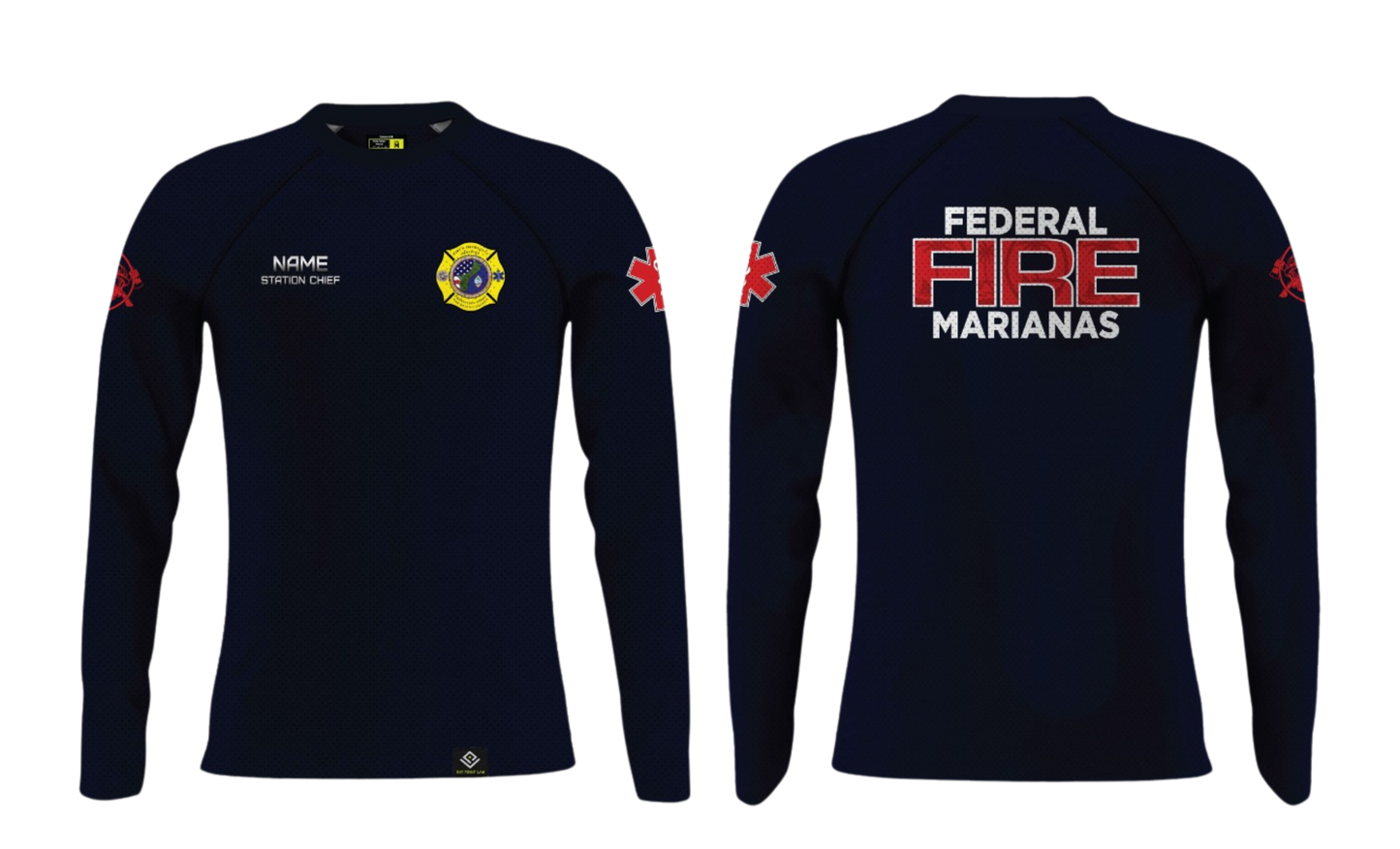 FEDERAL FIRE MARIANAS Sublimated Longsleeve Raglan Cut (STATION CHIEF)