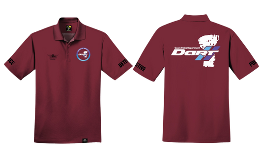 DOMESTIC ASSAULT Sublimated Men's Polo Shirt (Maroon)