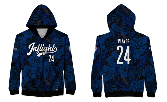 UNITED INFLIGHT Sublimated Men's Hybrid Zipper Hoodie Jacket