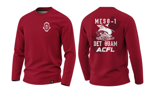 MESG -1 COMMAND FITNESS LEADER Sublimated Men's Long Sleeve (Red)