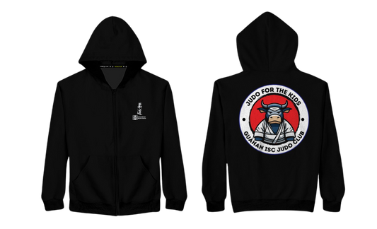 JUDO FOR THE KIDS Cotton Screen Print Zipper Hoodie Jacket