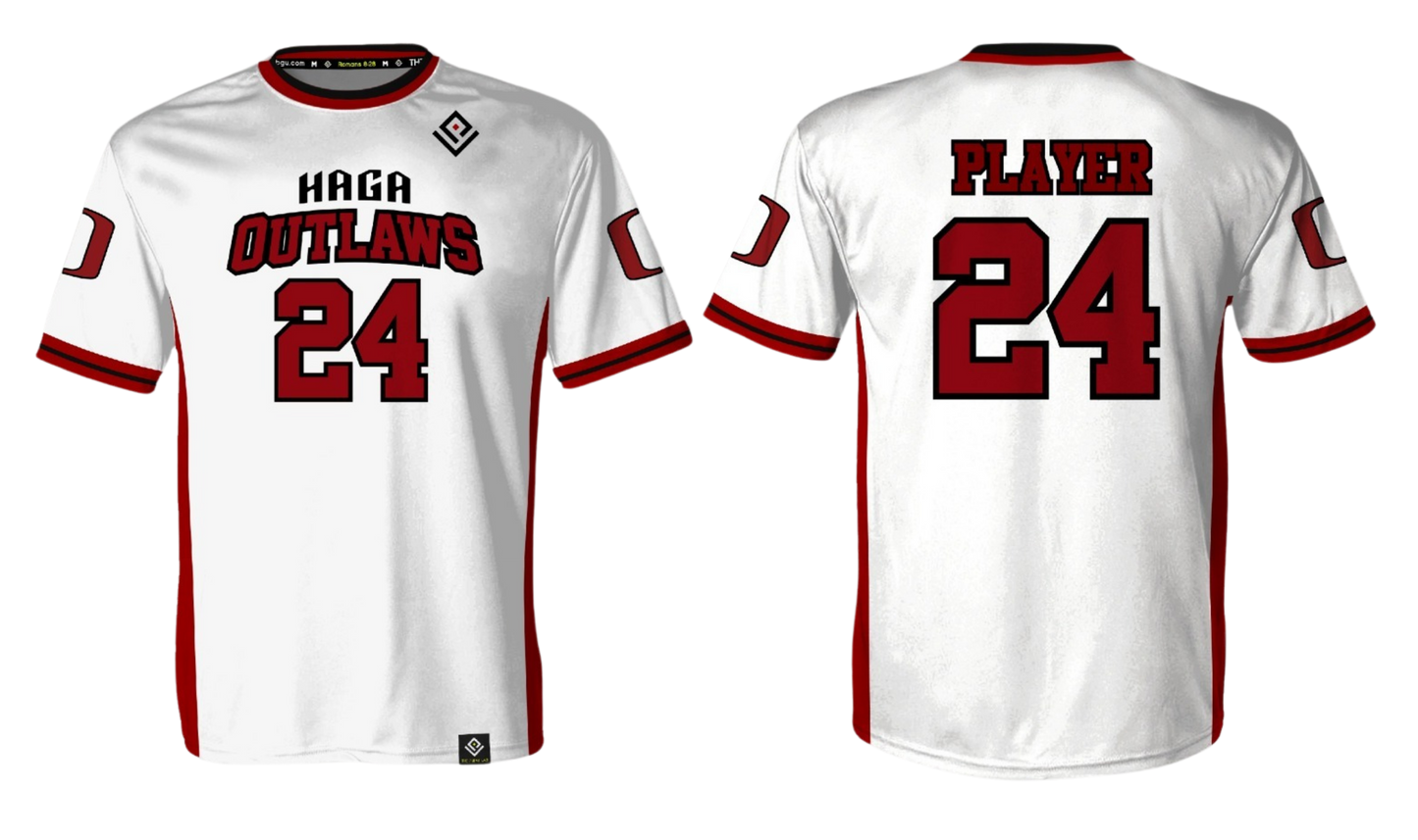 HAGA OUTLAWS Sublimated Men's T-shirt (White)