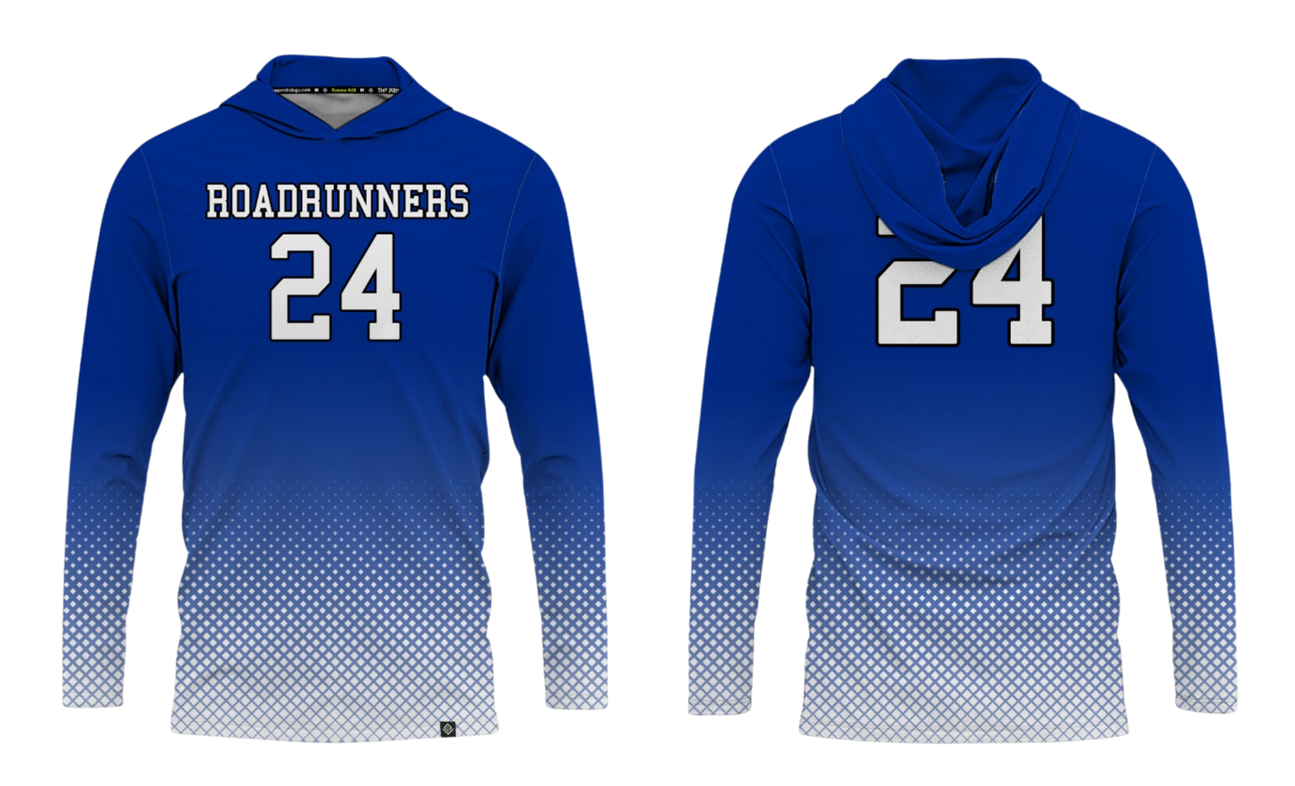 ROADRUNNERS GIRLS VOLLEYBALL (HOME JERSEY) Sublimated Long Sleeve with Hood