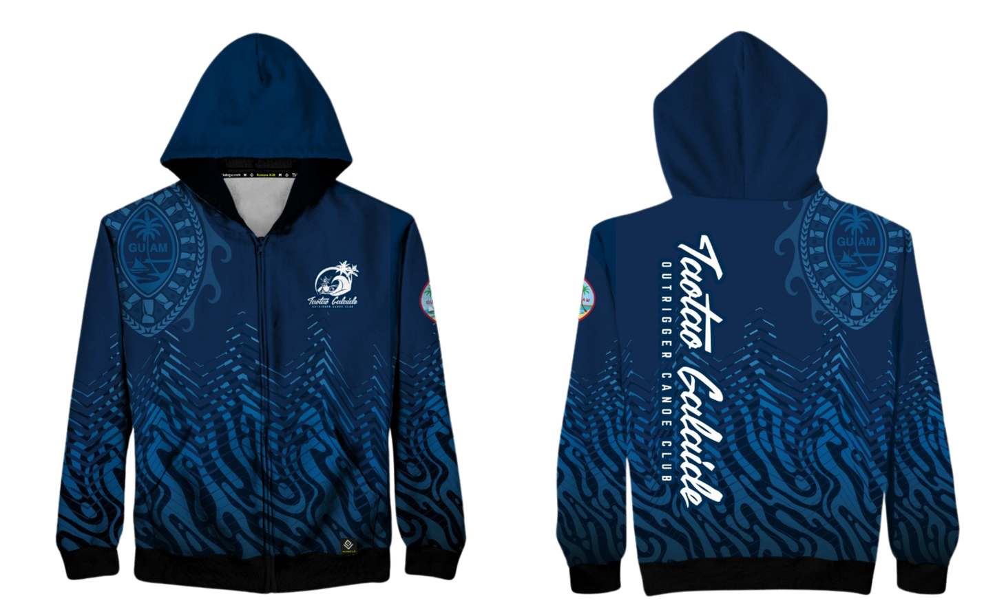 TAOTAO GALAIDE OUTRIGGER CANOE CLUB Sublimated Hybrid Zipper Hoodie