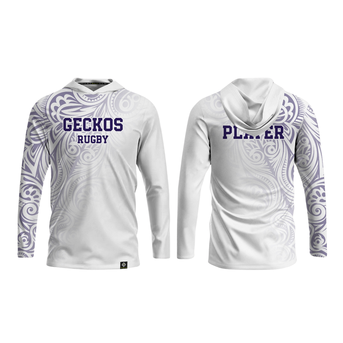 GWHS GIRLS RUGBY Sublimated Men's Long Sleeve with Hood