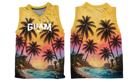 GUAM RUGBY Sublimated Men's Tank Top (Yellow)