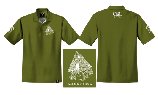 ANDERSEN FAMILY HOUSING Sublimated Men's Polo (Olive Green)