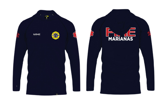 FEDERAL FIRE MARIANAS Sublimated Sublimated Men's Long Sleeve with Hood (Name Only)