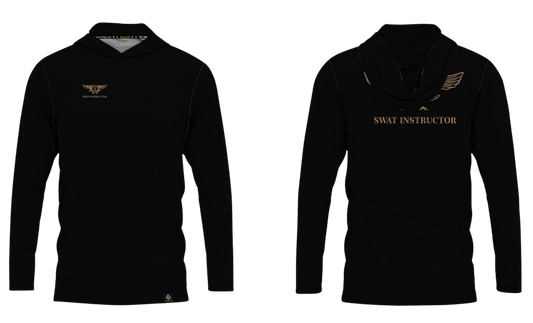 GUAM POLICE DEPT. Sublimated Men's Long Sleeve with Hood (SWAT INSTRUCTOR)