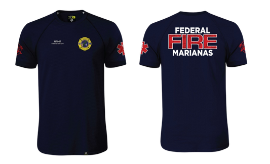 FEDERAL FIRE MARIANAS Sublimated Raglan T-shirt (FIREFIGHTER/EMT)