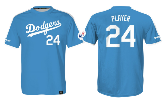 GUAM DODGERS Sublimated Men's T-shirt (Light Blue)