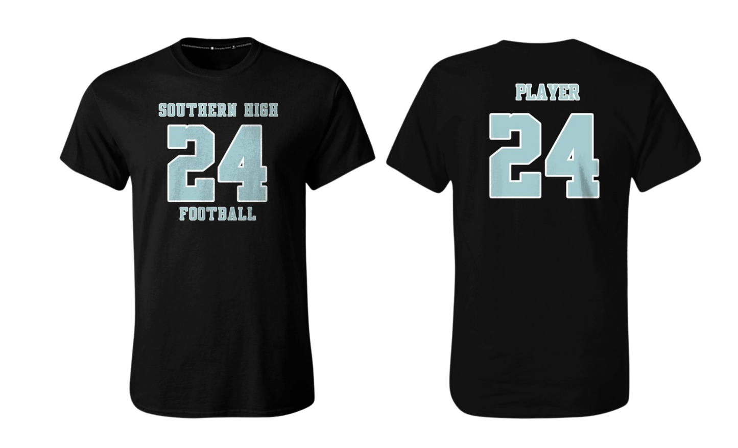SOUTHERN HIGH FOOTBALL 2025 Cotton Screenprint T-shirt and Long Sleeve (Player Name and Number)