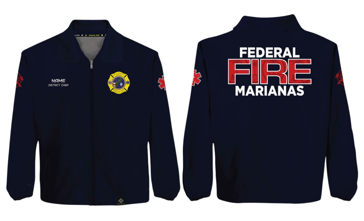 FEDERAL FIRE MARIANAS Sublimated Softshell Jacket (DISTRICT CHIEF)
