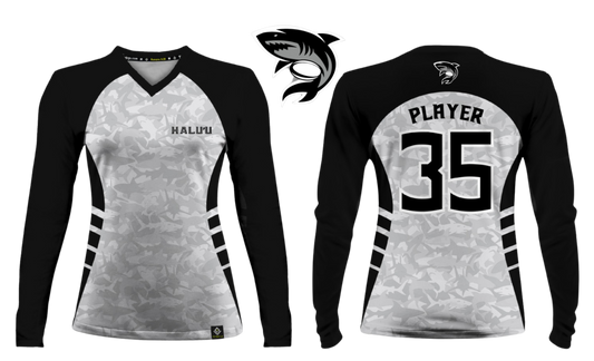 HALU'LU - SSHS RUGBY Sublimated Women's Long Sleeve (Black)